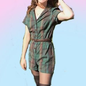 Plaid romper UO